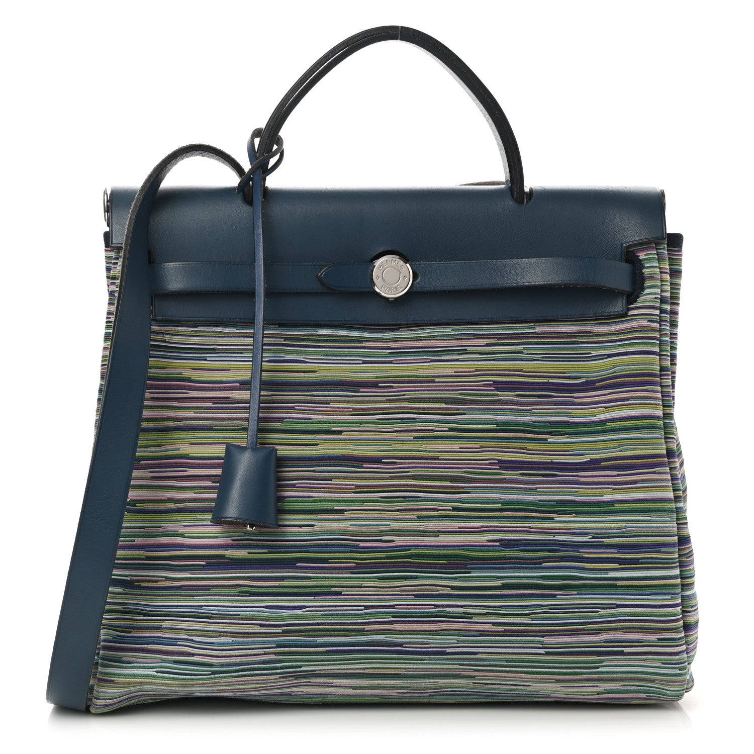 Hermes Barenia Vibrato Herbag 30 PM Indigo 1 of 14