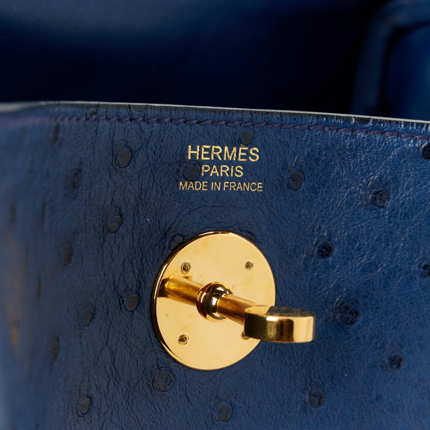 Ostrich Lindy 26 Bleu Iris