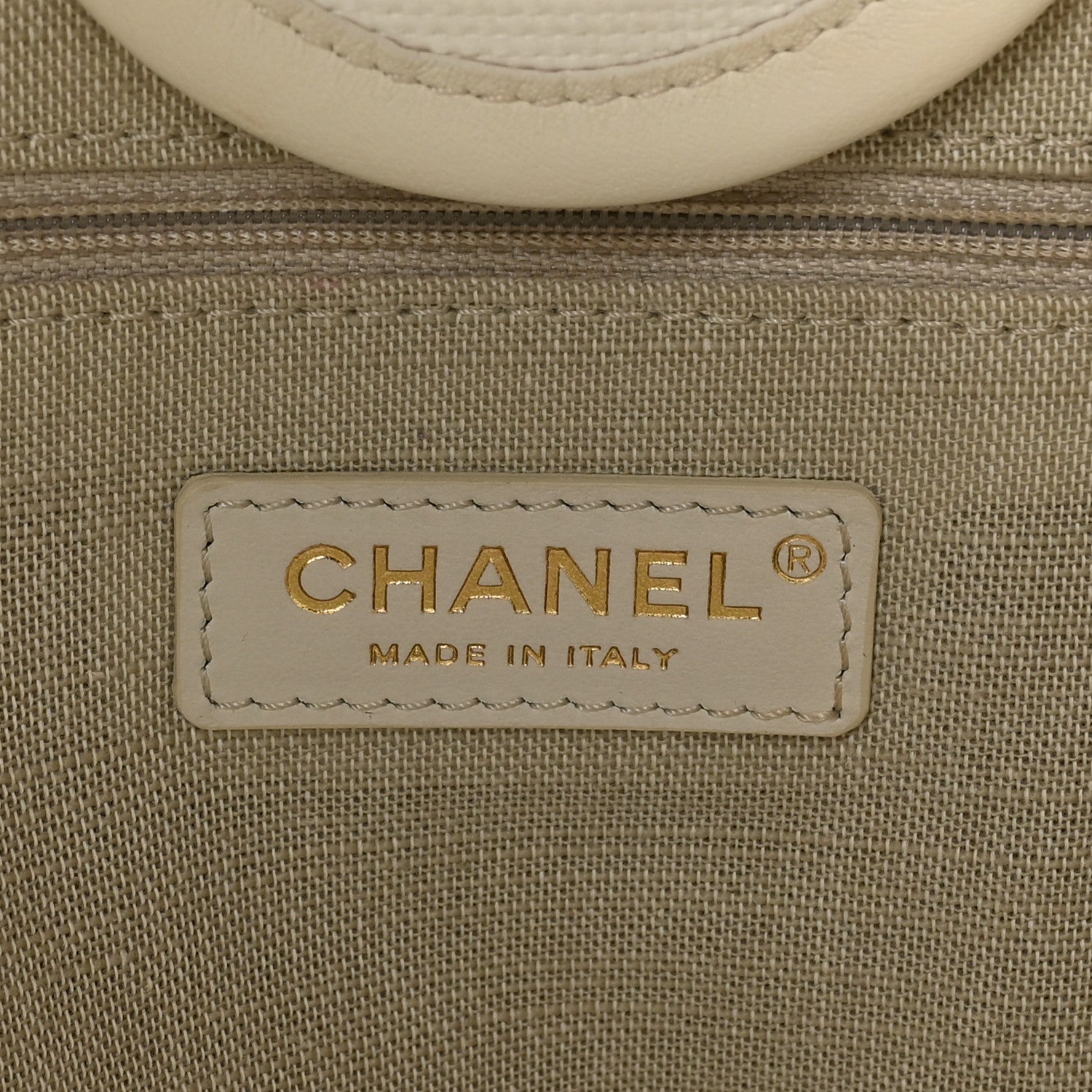 Chanel Cotton Medium Deauville Tote White 6 of 11