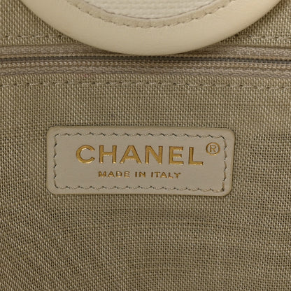 Chanel Cotton Medium Deauville Tote White 6 of 11