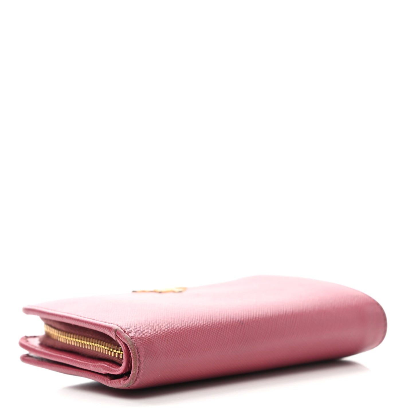 Saffiano Metal Compact Wallet Peonia