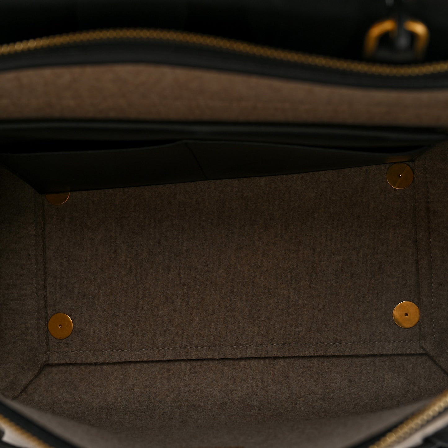 Felt Smooth Calfskin Mini Belt Bag Beige