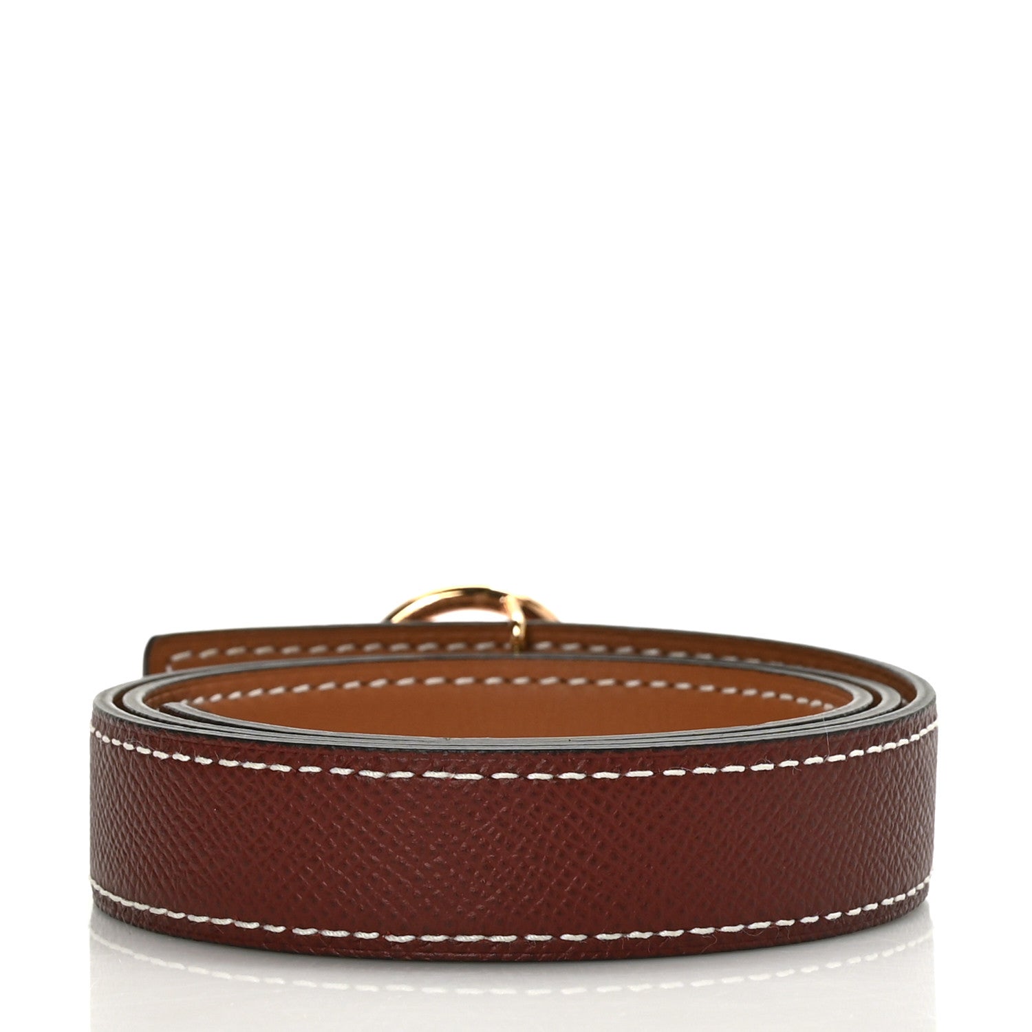 Hermes Swift Epsom 24mm Mini Medor Belt 70 Gold Rouge H 2 of 4
