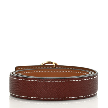 Hermes Swift Epsom 24mm Mini Medor Belt 70 Gold Rouge H 2 of 4
