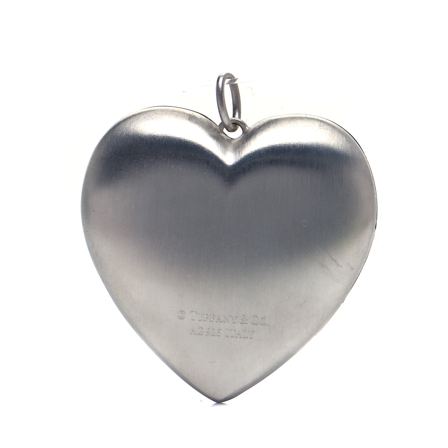 Tiffany Sterling Silver Large Ziegfeld Daisy Heart Locket Pendant 3 of 6