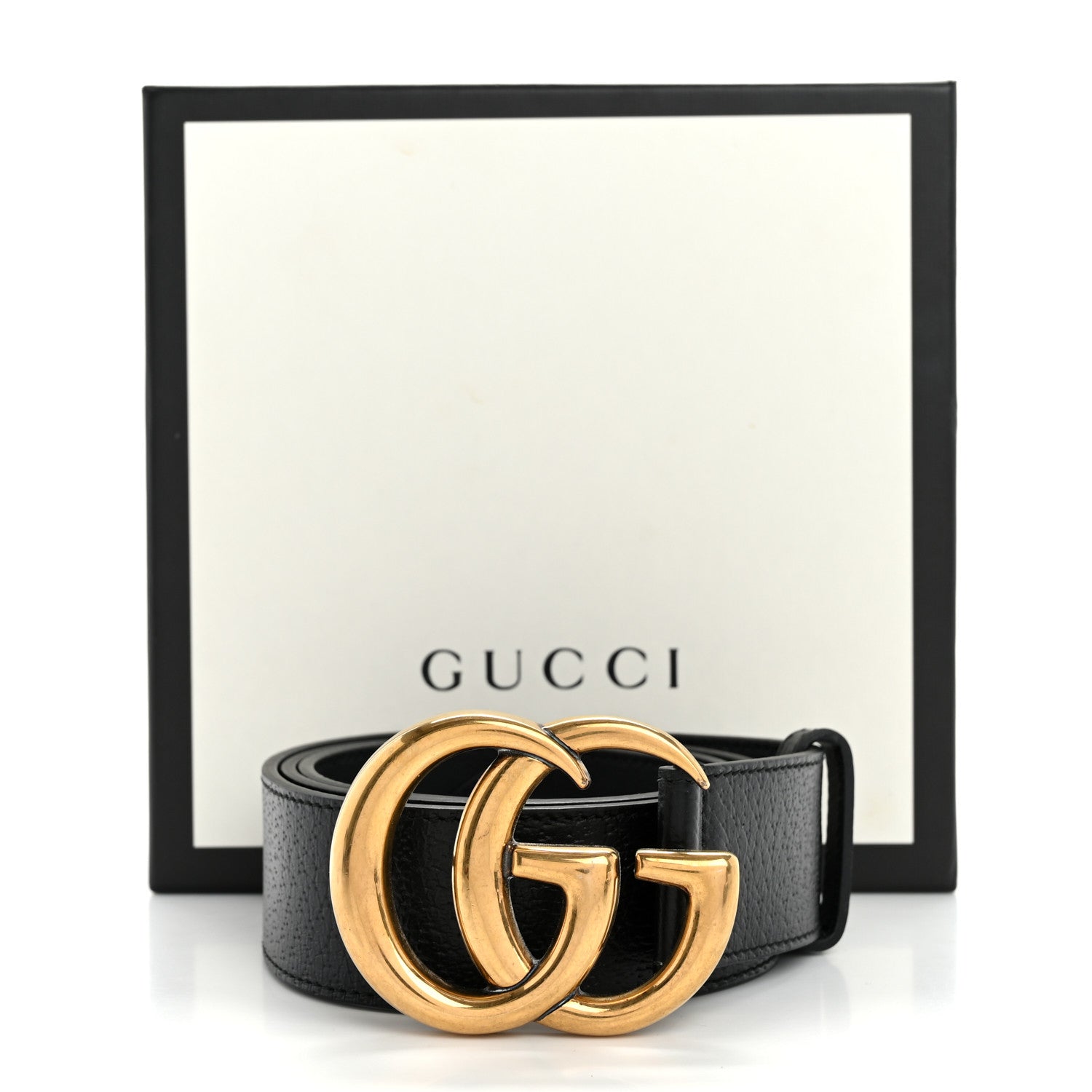 Gucci Textured Calfskin Double G 40mm Belt 90 36 Black 8 of 8