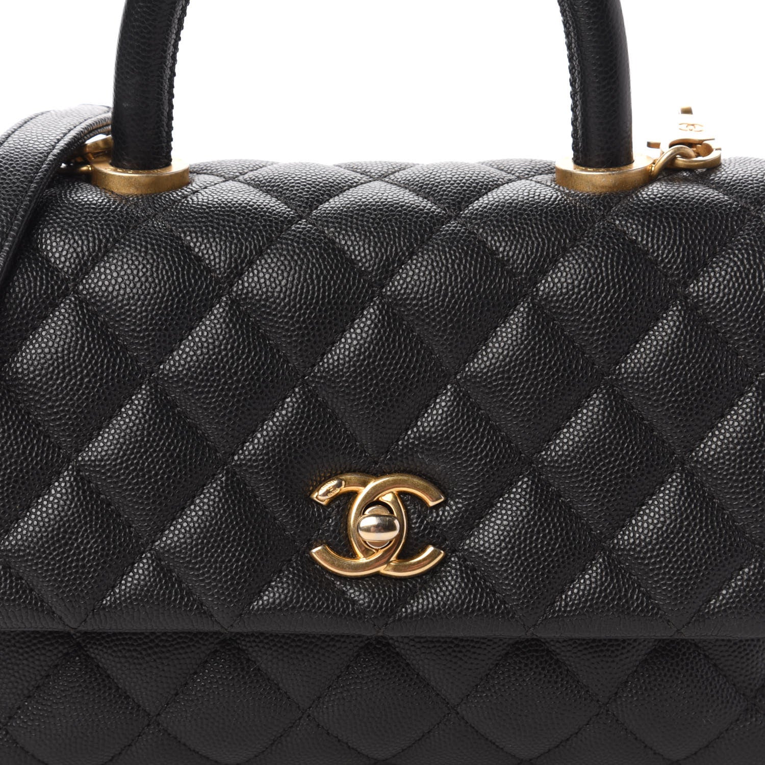 Chanel Caviar Quilted Mini Coco Handle Flap Black 10 of 10