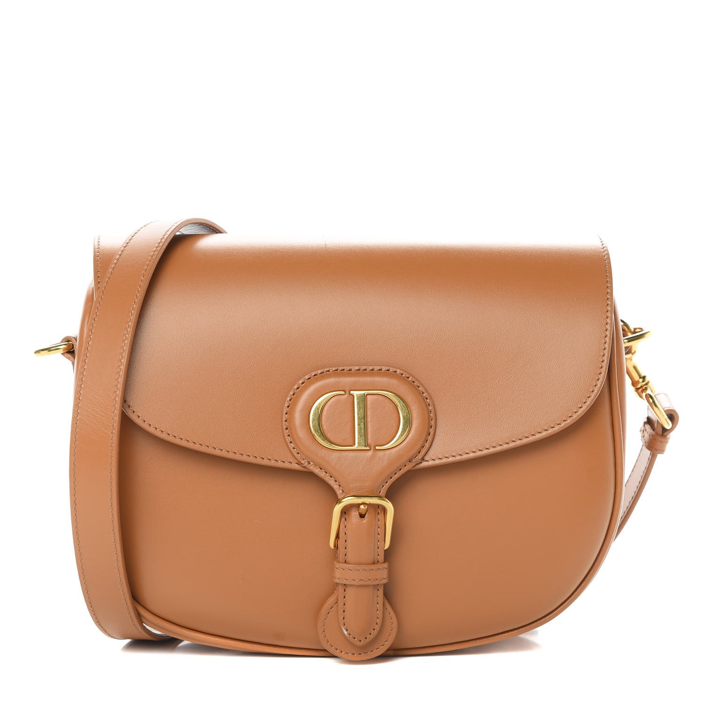 Box Calfskin Medium Bobby Flap Camel