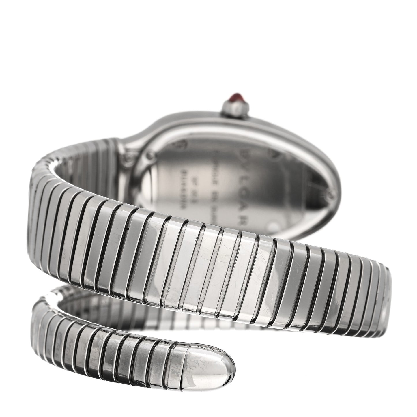 Stainless Steel Diamond Bezel 35mm Serpenti Tubogas Quartz Watch