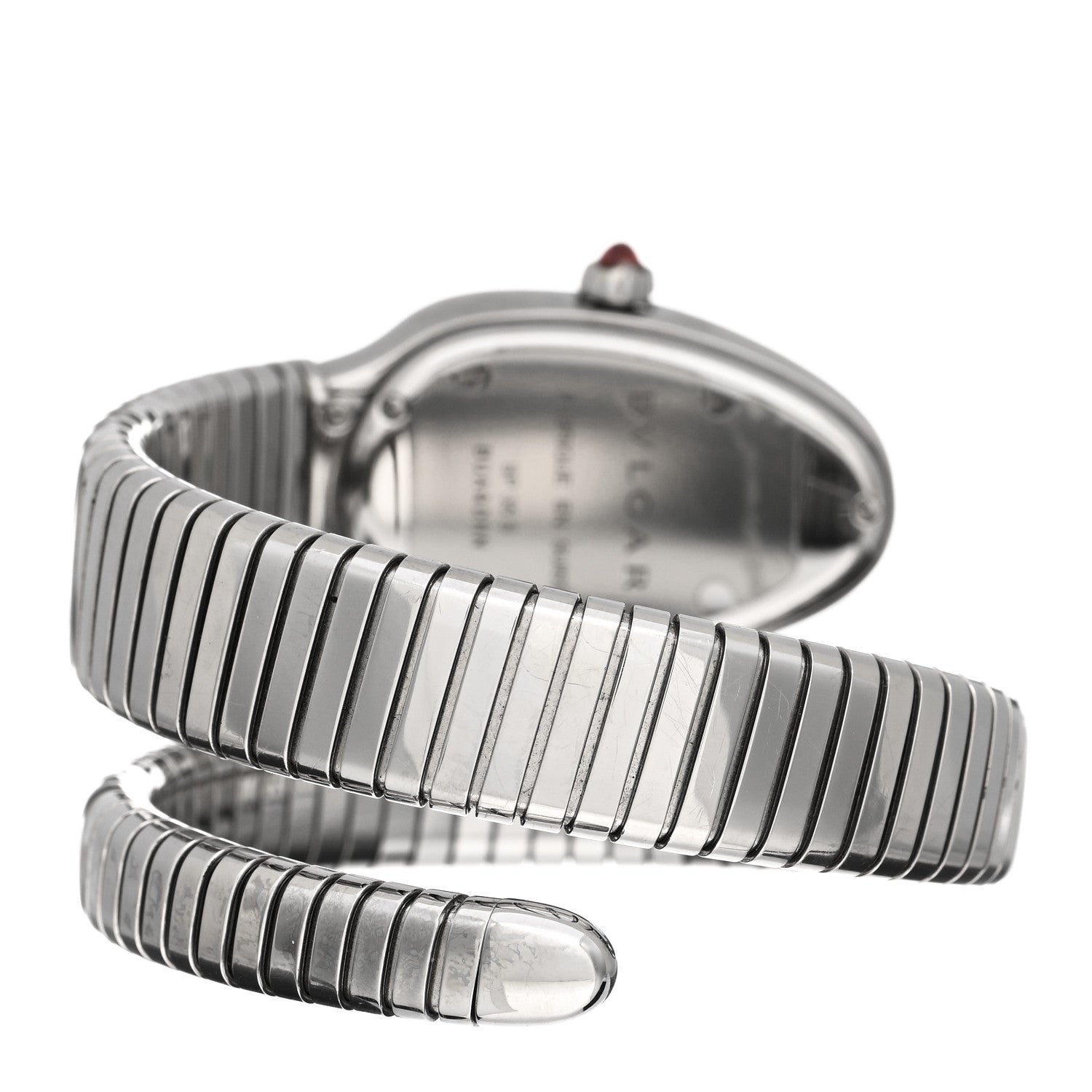 Bulgari Stainless Steel Diamond Bezel 35mm Serpenti Tubogas Quartz Watch 3 of 5
