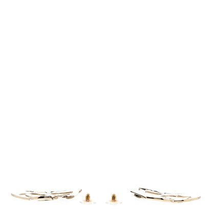 Chanel Metal CC Heart Coco In Love Hoop Earrings Gold 3 of 6
