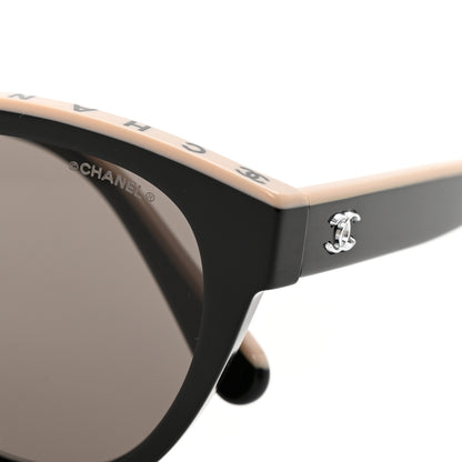 Chanel Acetate CC Butterfly Sunglasses 5414 Black Beige 8 of 9