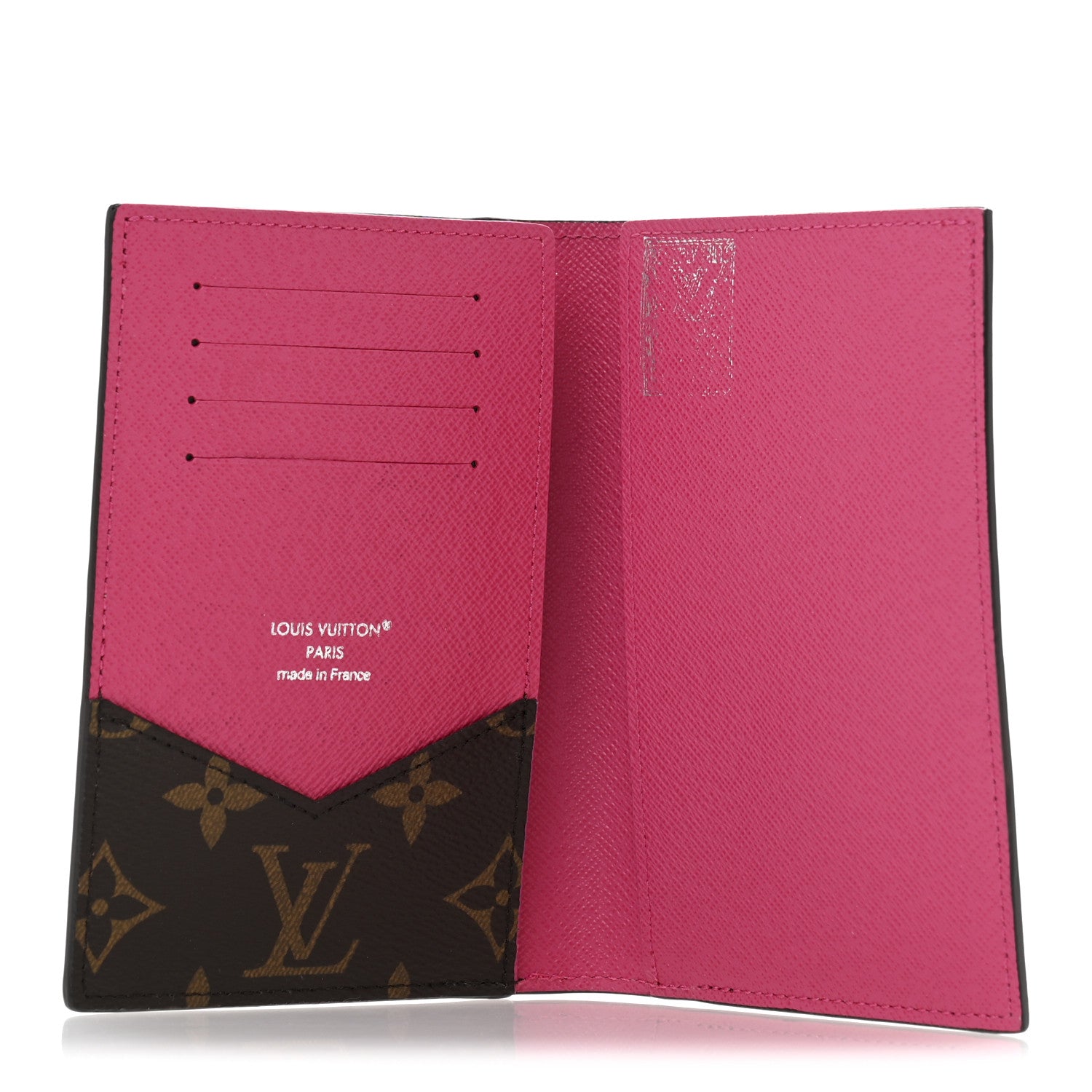 Louis Vuitton Monogram Macassar Passport Cover Fuchsia 5 of 10