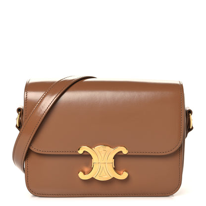 Celine Shiny Calfskin Teen Triomphe Bronze 1 of 10