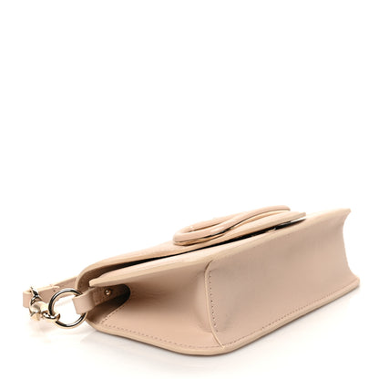 Valentino Garavani Calfskin Enamel Vlogo Small Loco Shoulder Bag Rose Cannelle 4 of 8