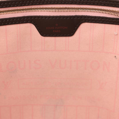 Louis Vuitton Damier Ebene Neo Neverfull MM Rose Ballerine 7 of 10