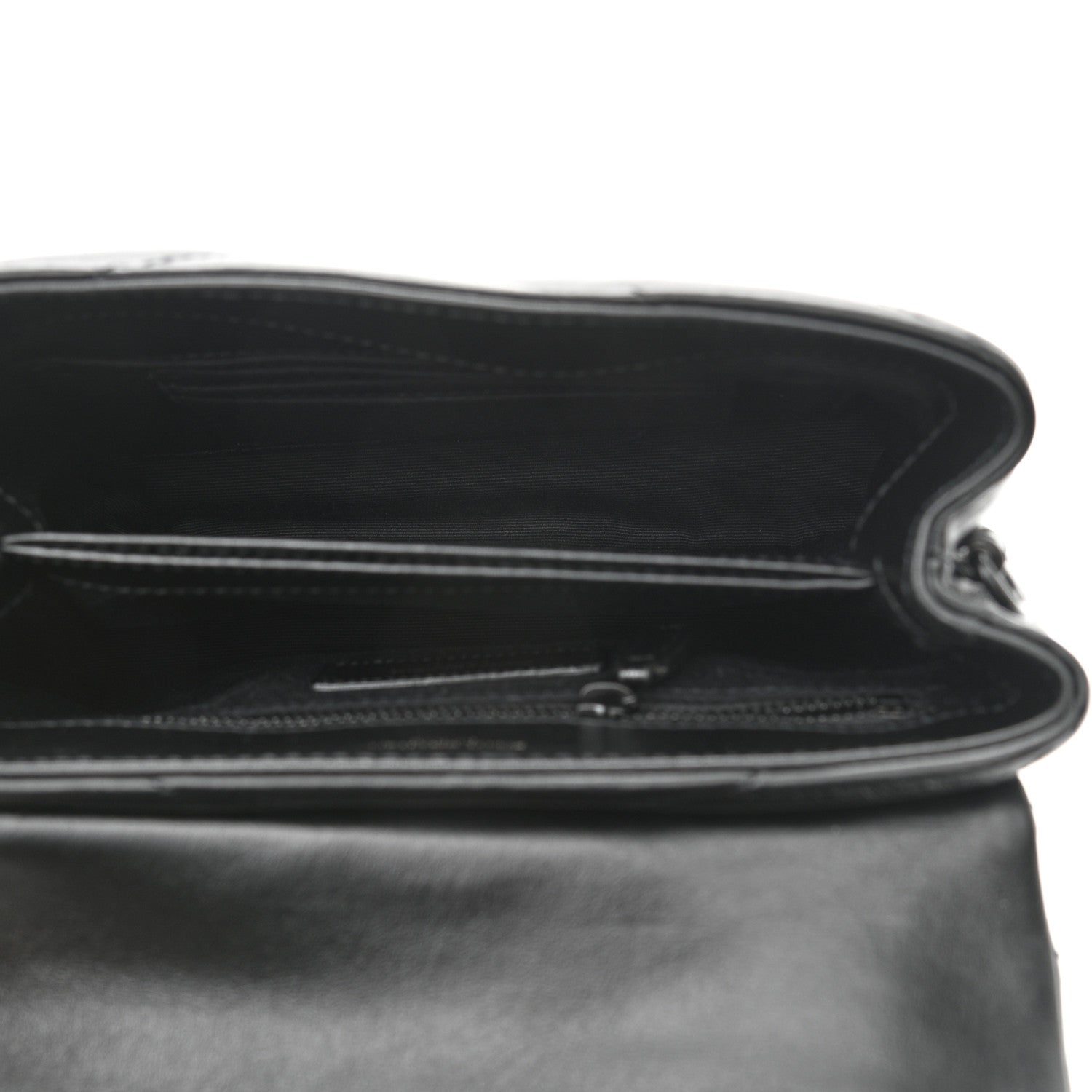 Saint Laurent Calfskin Y Quilted Monogram Toy Loulou Crossbody Bag Black 5 of 8