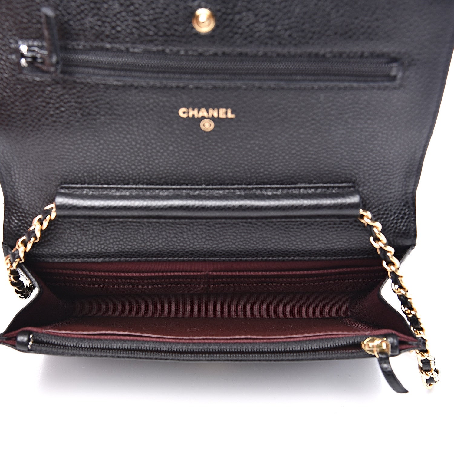 Chanel Caviar Quilted Wallet On Chain WOC Black 4 of 9