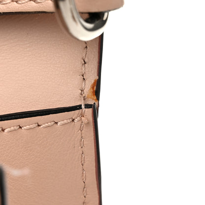 Burberry Calfskin Perforated Small Macken Crossbody Bag Pale Fawn Pink 11 of 13