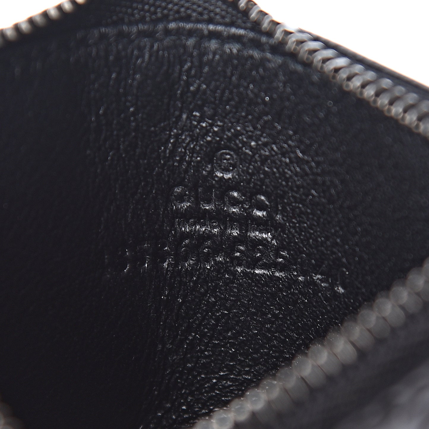 Guccissima Signature Coin Case Card Holder Black