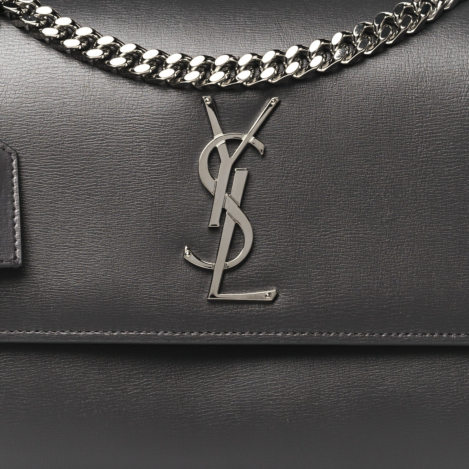 Saint Laurent Calfskin Large Monogram Sunset Earth 8 of 10