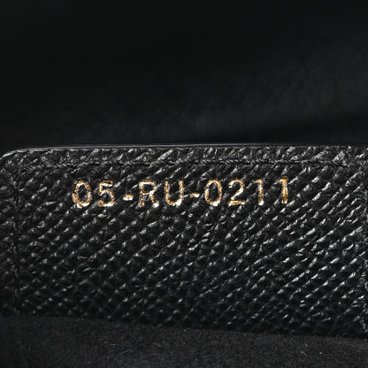 Christian Dior Grained Calfskin Saddle Bag Black 7 of 10