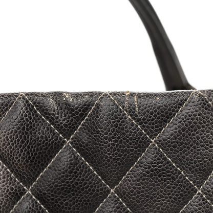 Chanel Caviar Ombre Large Shopping Tote White 14 of 19