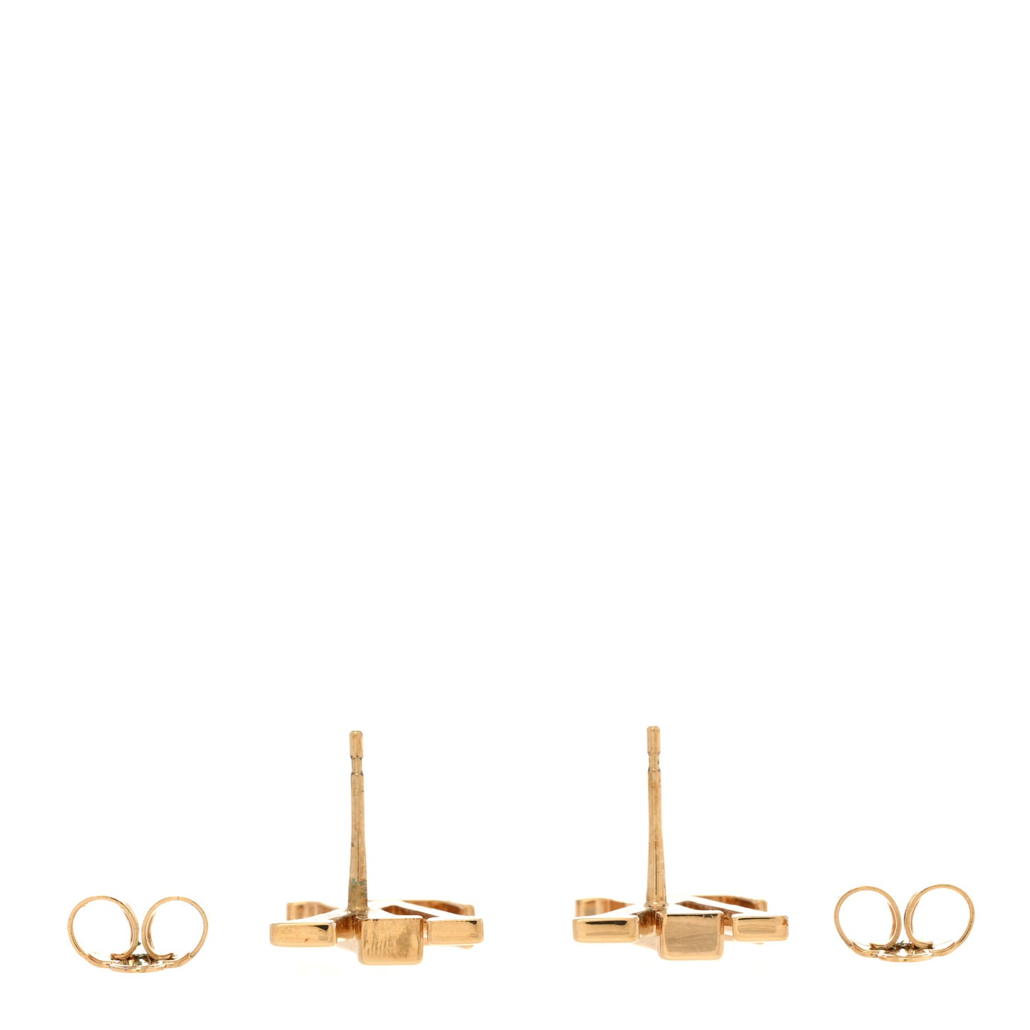 Metal LV Iconic Earrings Gold