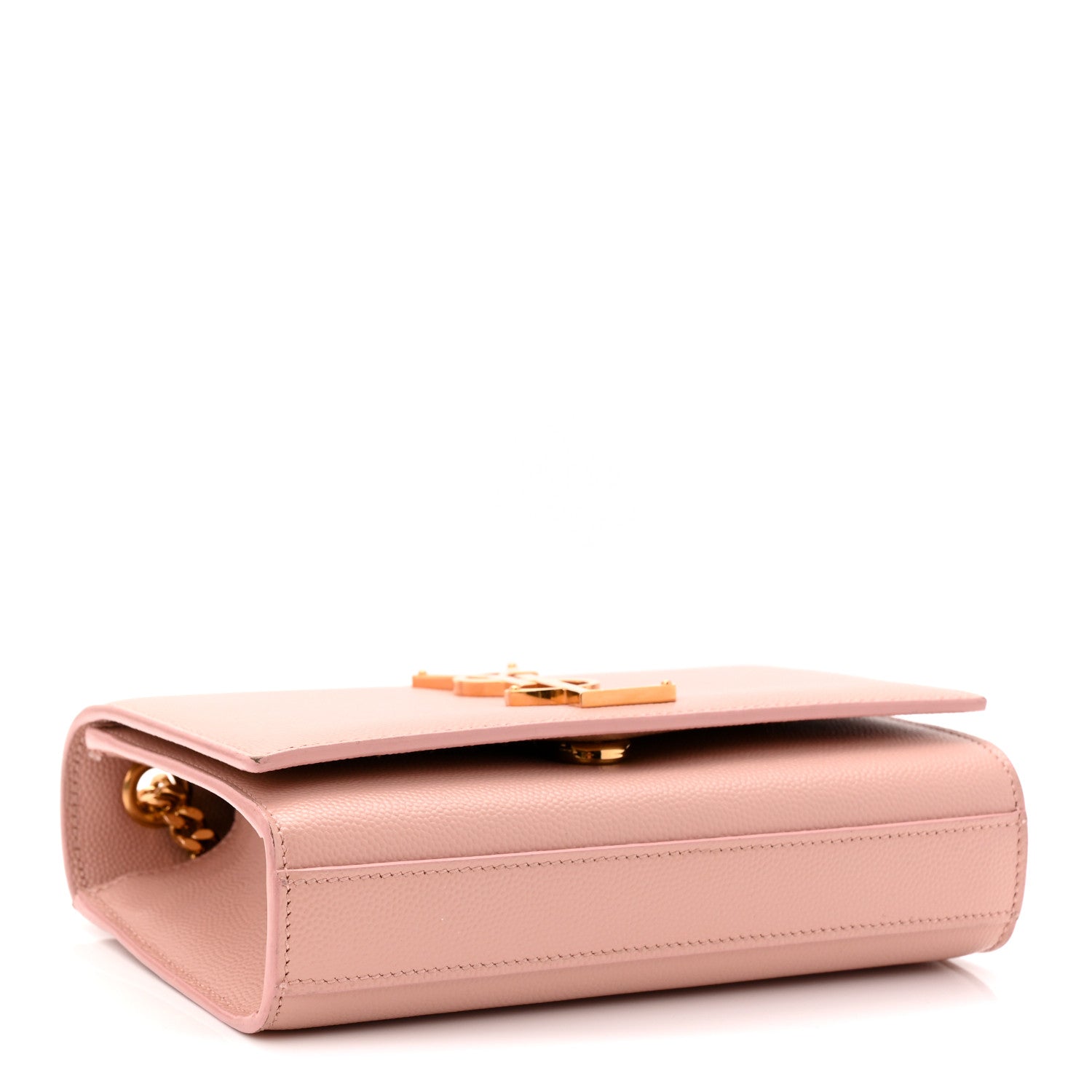 Saint Laurent Grain De Poudre Small Monogram Kate Satchel Pale Blush 4 of 11
