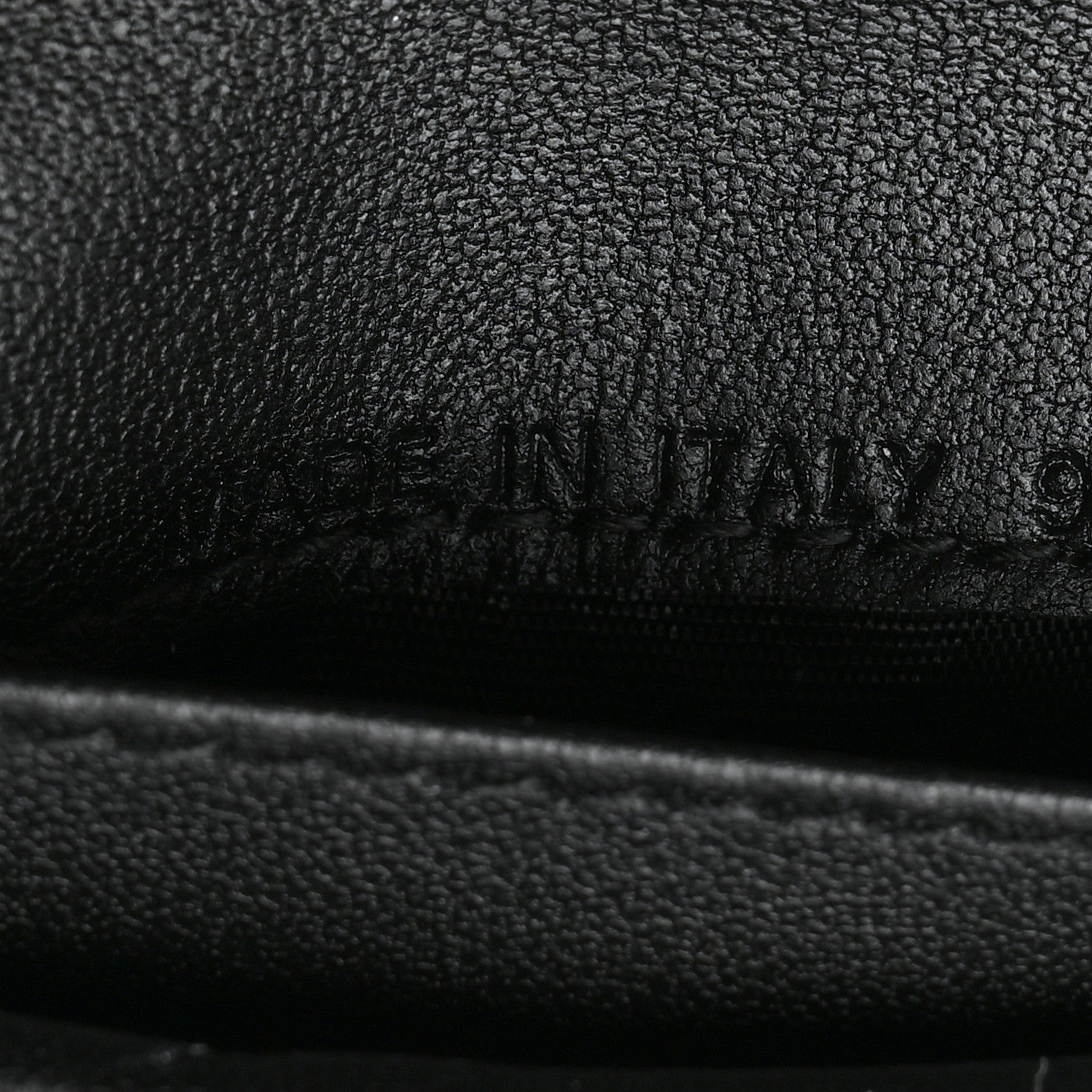 Christian Dior Grained Calfskin Supple Cannage Caro Scarlet Zipped Wallet Black 8 of 9