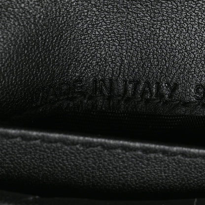 Christian Dior Grained Calfskin Supple Cannage Caro Scarlet Zipped Wallet Black 8 of 9