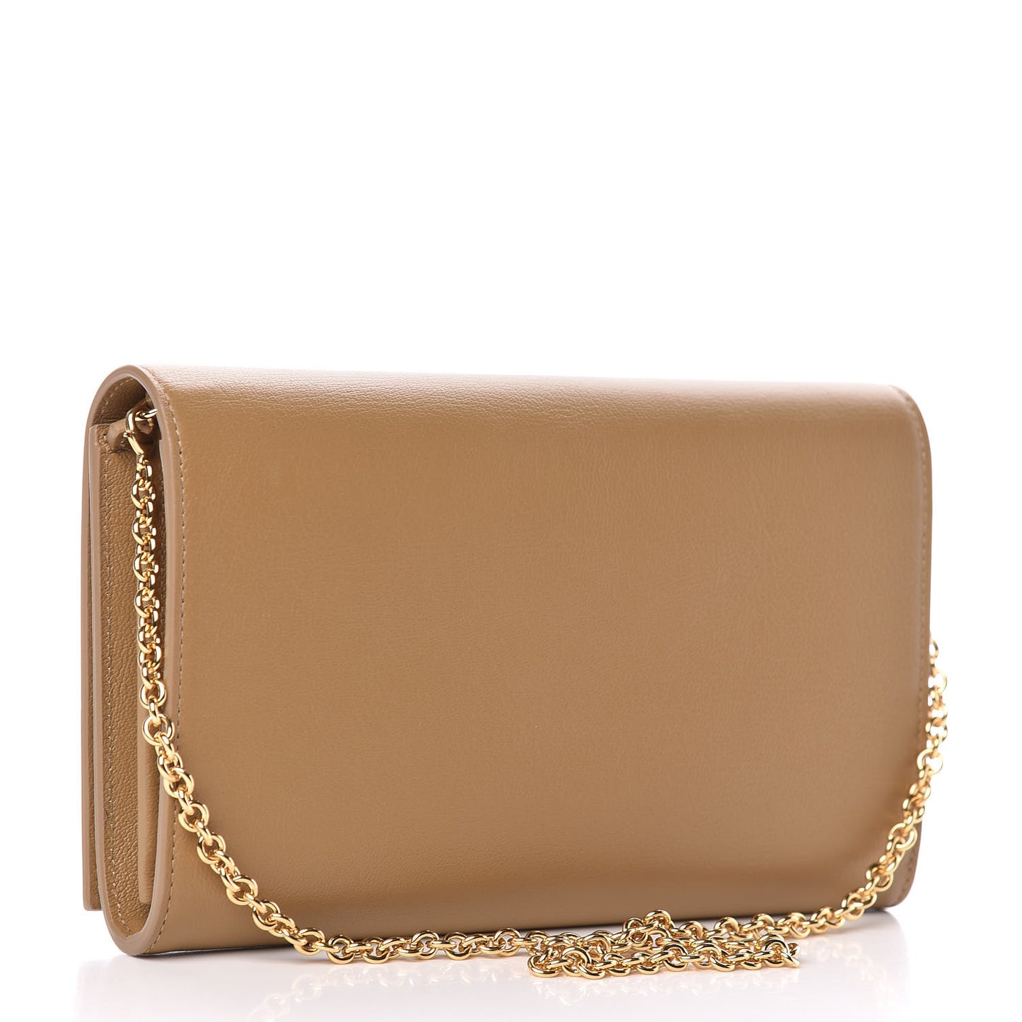 Calfskin Belle de Jour Chain Clutch Beige