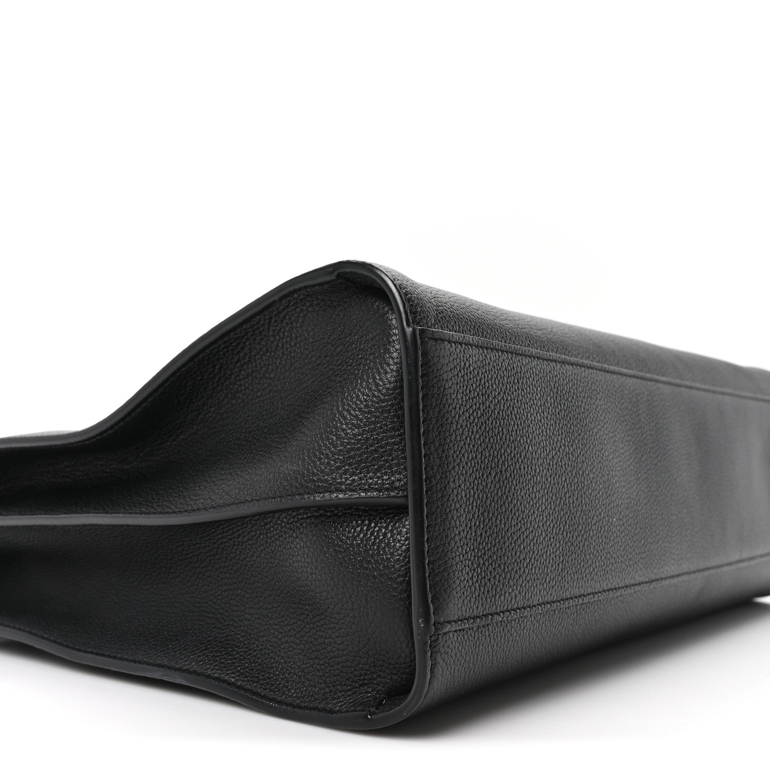 Saint Laurent Grained Calfskin Large Thin Sac De Jour Black 9 of 10