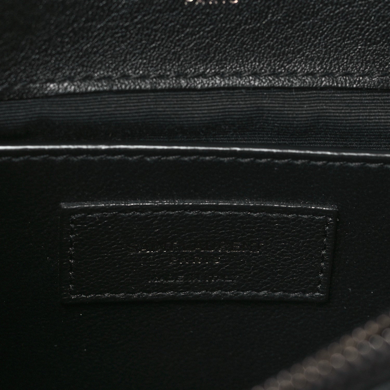 Saint Laurent Sheepskin Matelasse Chevron Monogram Medium College Bag Black 6 of 11