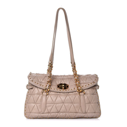 Miu Miu Nappa Quilted Studded Tote Cammeo 1 of 13