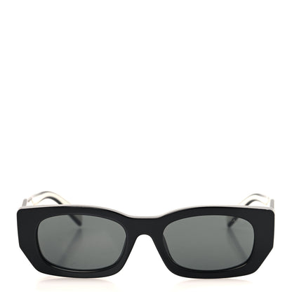 Prada Acetate Sunglasses SPR B05 Black White 2 of 7