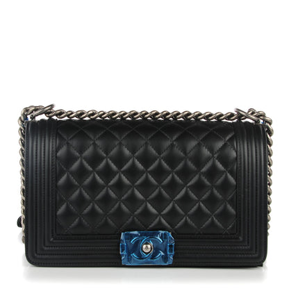 Chanel Calfskin Quilted Medium Boy Flap Black 1 of 9