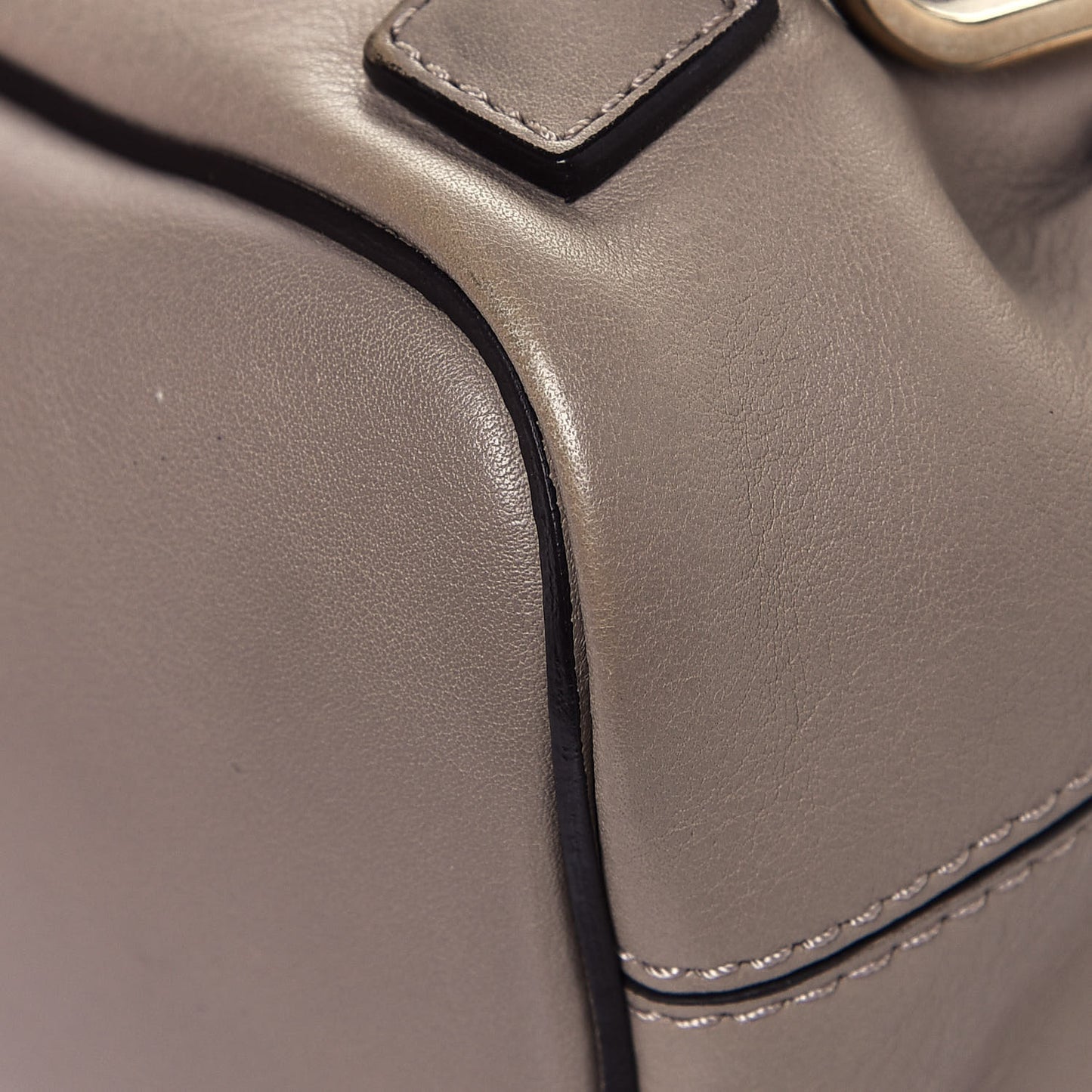 Suede Calfskin Mini Faye Backpack Motty Grey