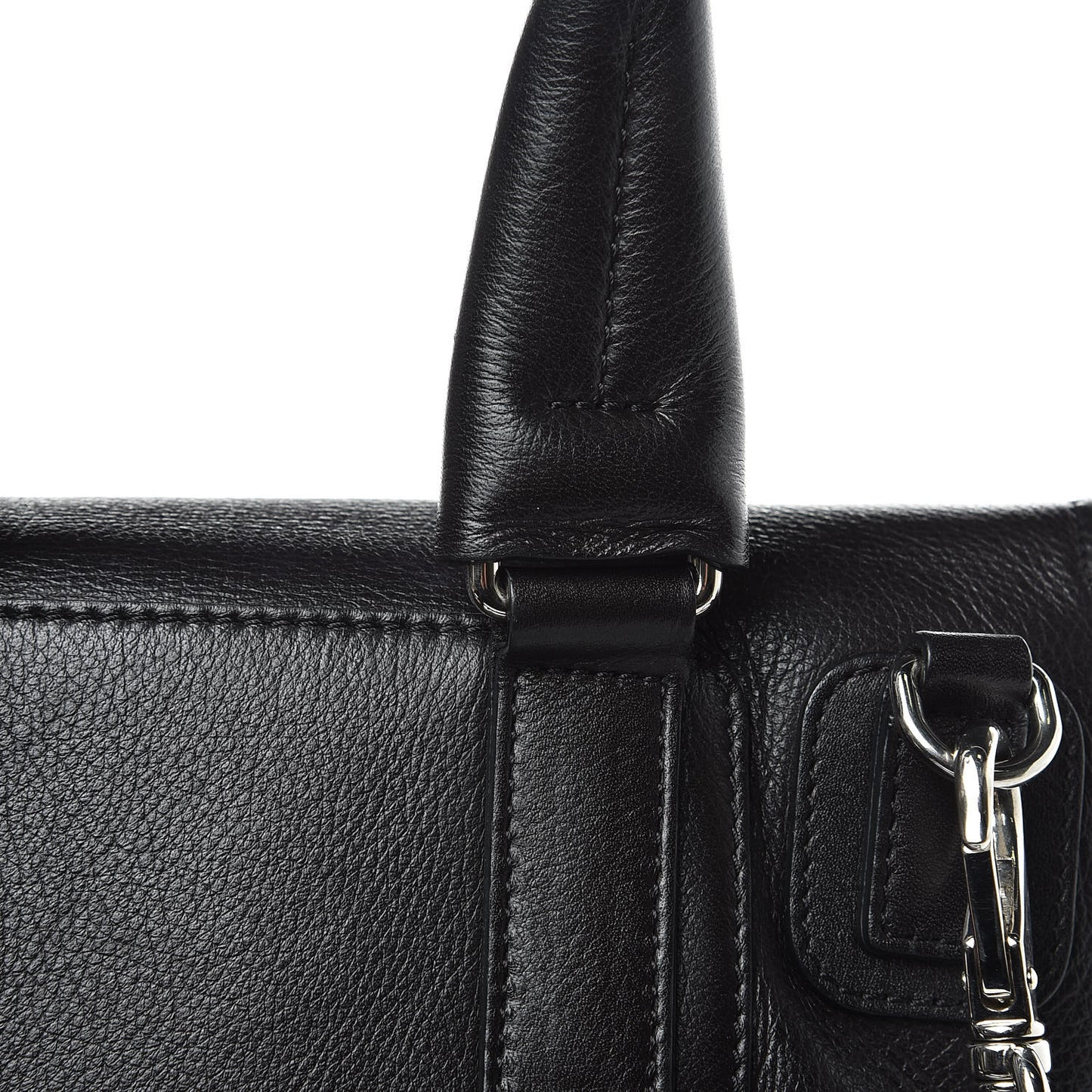 Calfskin Small Pandora Pure Flap Bag Black