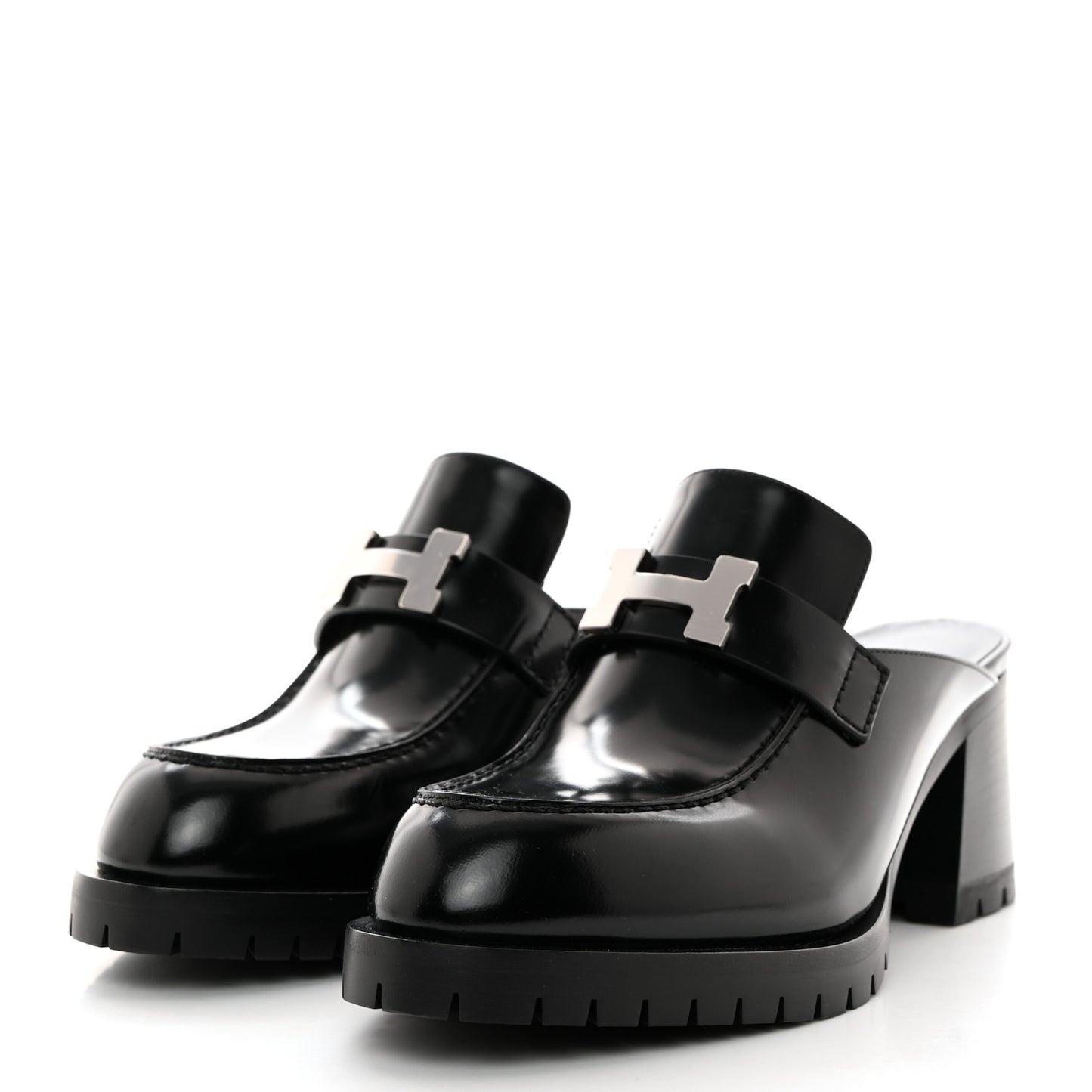 Calfskin Womens Flore 60 Mules 37.5 Black