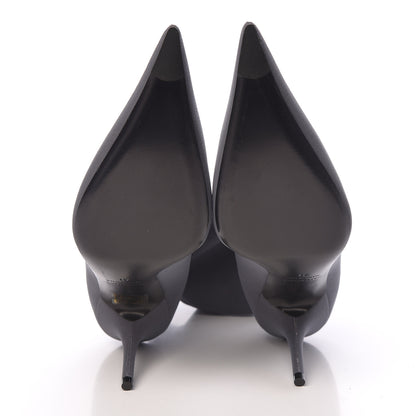 Balenciaga Jersey Crepe Extreme Pointed Toe Knife Booties 41 Gris 5 of 8