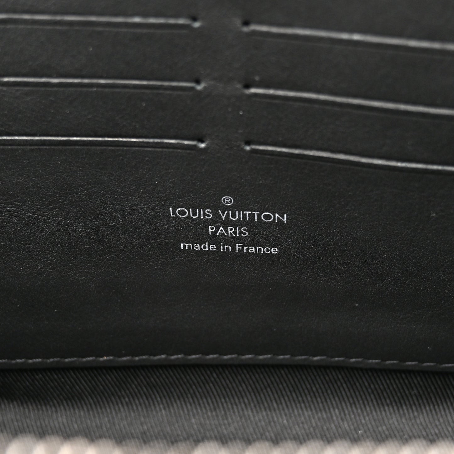 Faded Calfskin Monogram Soft Trunk Wallet Charcoal