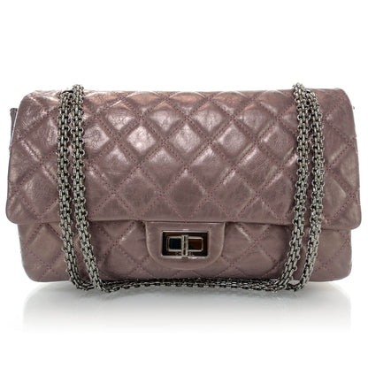 Chanel Calfskin 2.55 Reissue 227 Flap Rose Fonce 1 of 8