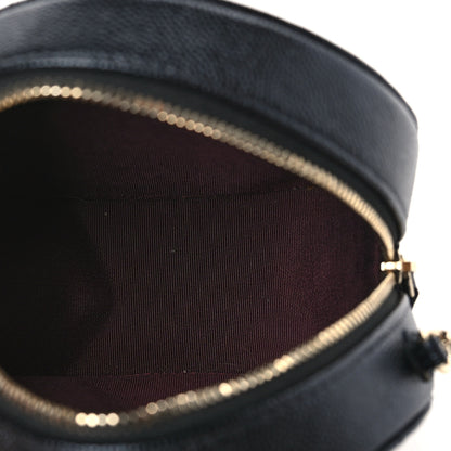 Chanel Caviar Quilted Small Round Bag With Chain Black 5 of 9