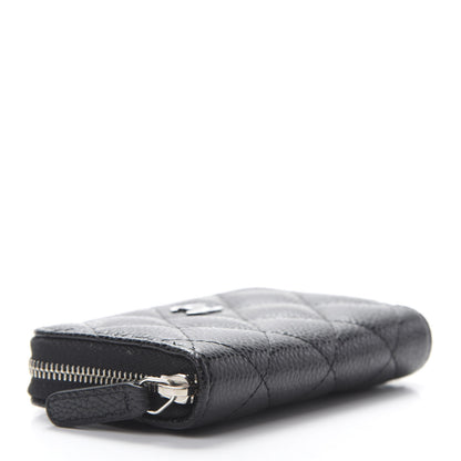 Chanel Caviar Quilted Zip Coin Purse Black 4 of 8