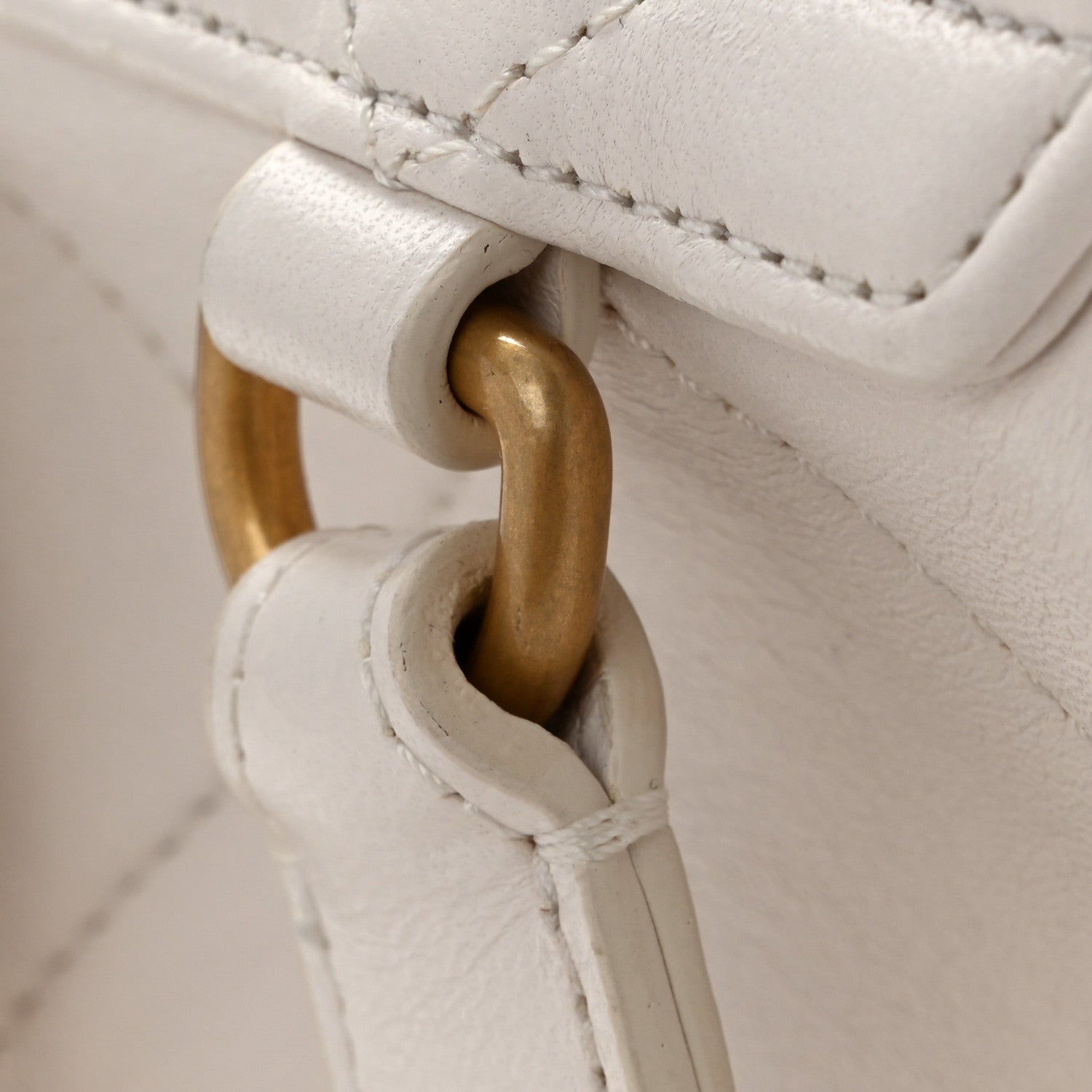 Chanel Lambskin Quilted Backpack White 13 of 14