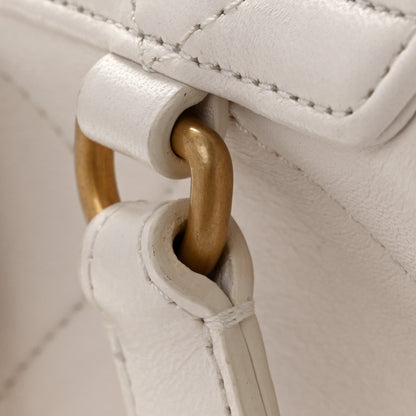 Chanel Lambskin Quilted Backpack White 13 of 14