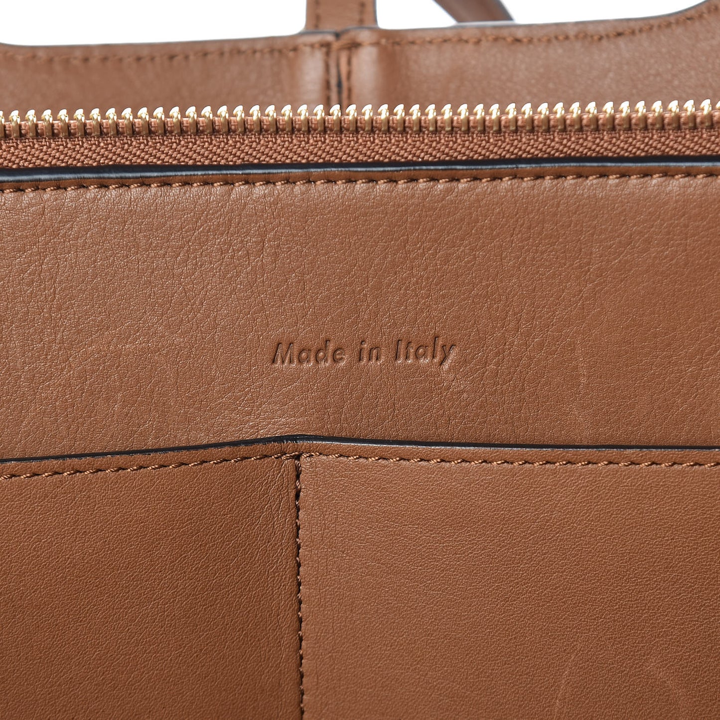 Smooth Calfskin Suede Small Tri-Fold Bag Camel