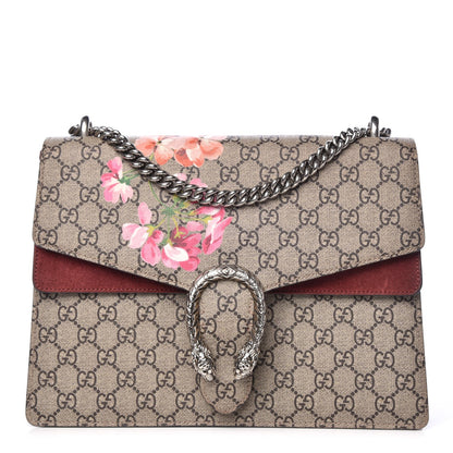 Gucci GG Supreme Monogram Blooms Medium Dionysus Shoulder Bag Beige Multicolor Dry Rose 1 of 11