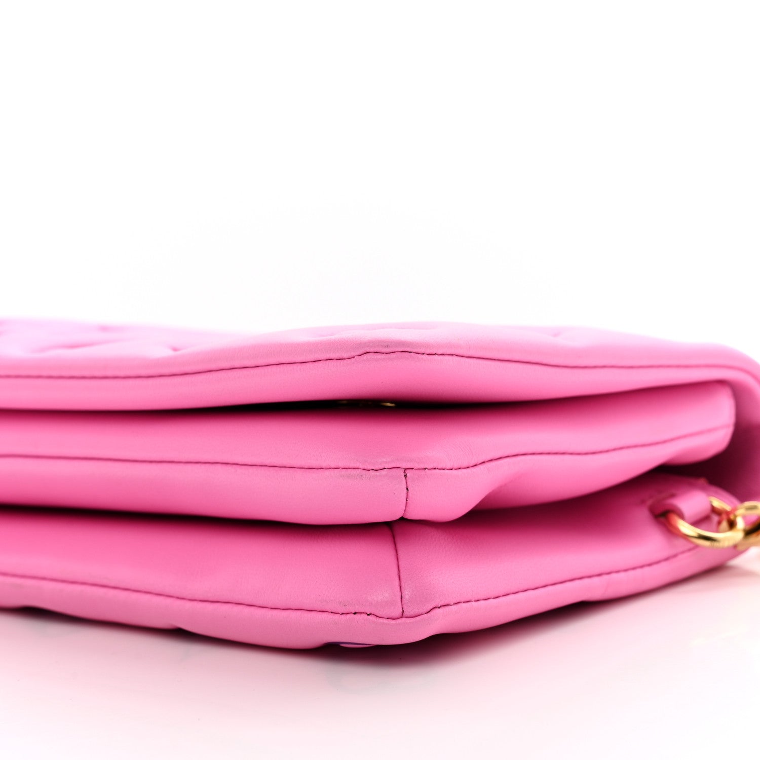 Louis Vuitton Lambskin Embossed Monogram Vuittamins Pochette Coussin Rose Violet 9 of 11